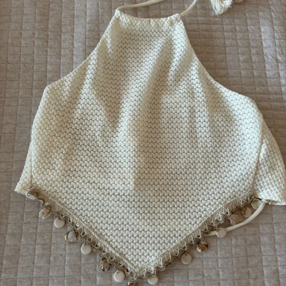 12th Tribe Cream Textured Dress - Picture 5 of 7